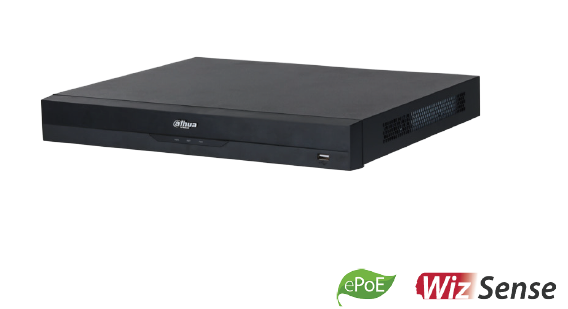 NVR5232-16P-EI - 32 Channels 1U 16PoE 2HDDs WizSense Network Video Recorder