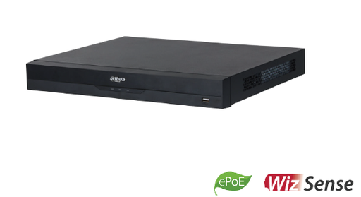 [DHI-NVR5232-16P-EI] NVR5232-16P-EI - 32 Channels 1U 16PoE 2HDDs WizSense Network Video Recorder