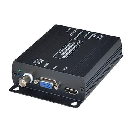 AD001HDE-2, HD-TVI/AHD/HDCVI/CVBS to HDMI/VGA/Composite Selection Converter