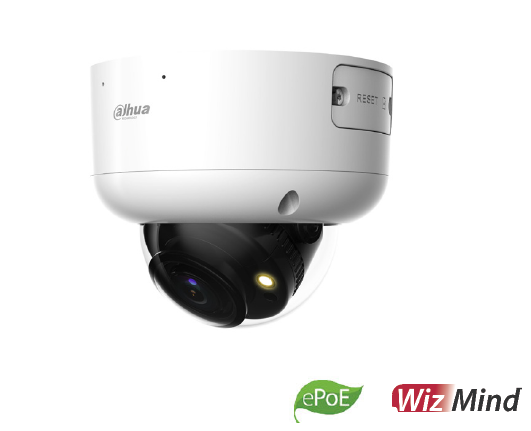 4MP Full-color WizMind Dome m/ LED og Varifokal linse