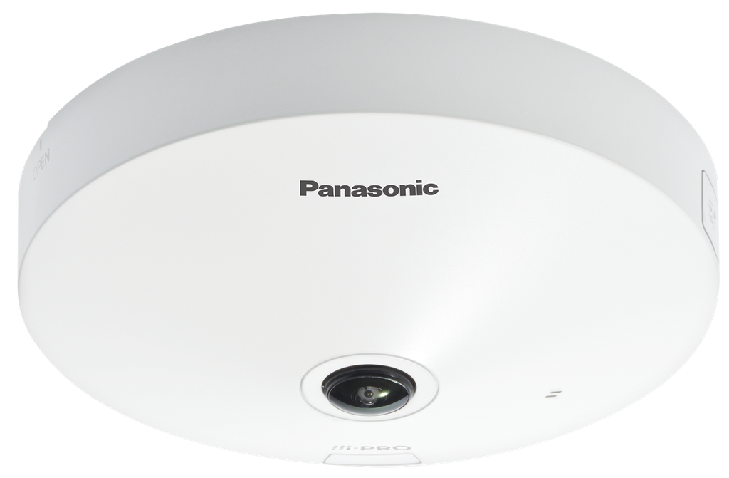 i-Pro 5MP Indoor 360-degree Fisheye Network Camera with AI engine