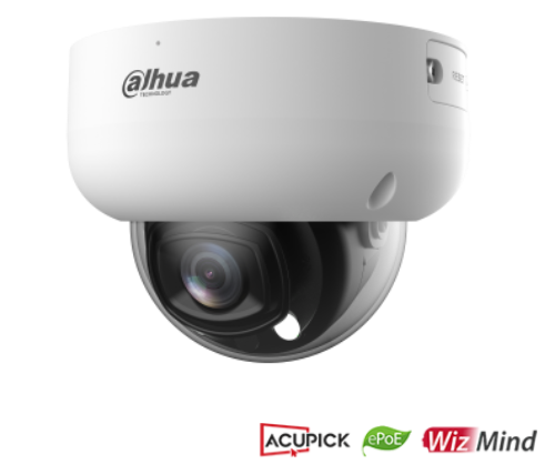 [IPC-HDBW5449R-ASE-LED-0280B] Dahua | Dome Kamera 4MP 2.8mm Full-color Warm LED WizMind