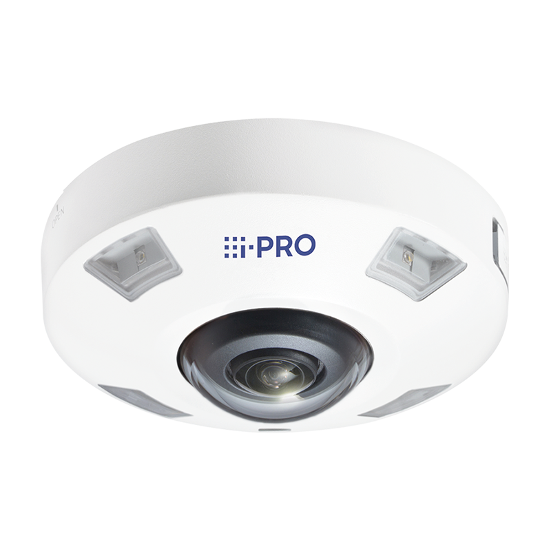 i-Pro 12MP Outdoor 360-degree Fisheye Network Camera with AI engine