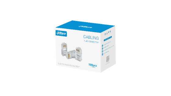 UTP CAT5E 15U" RJ45 Connector, 100pk