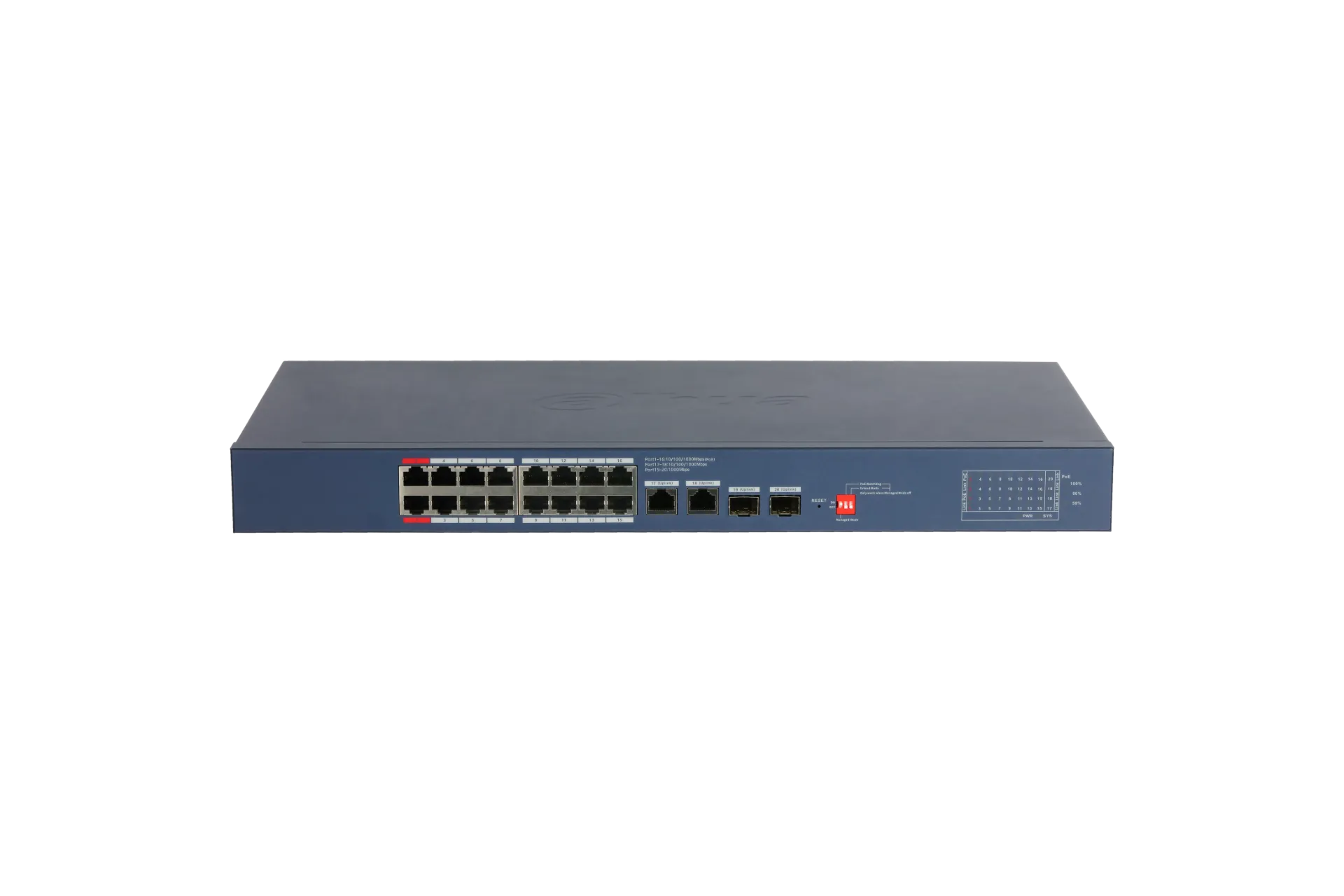 [CS4220-16GT-240] Switch | Dahua 16-Port PoE 240W Gigabit