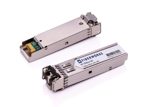 SFP-modul | Fiberworks - SFP 1.25 Gbps GigE, DDM, 550m