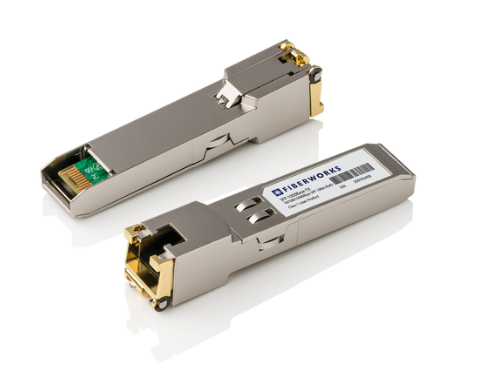 SFP-modul | Fiberworks  - SFP 10/100/1000Base-T Copper Interface