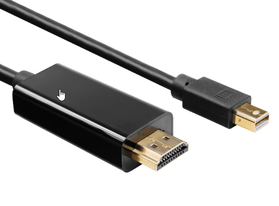 [R00110019] Kabel | Mini-Displayport til HDMI-kabel 1m svart