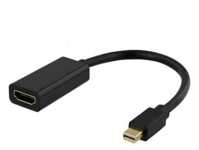 Mini-Displayport til HDMI-adapter, 0,2m, svart