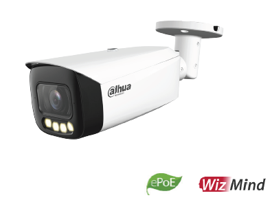 [IPC-HFW5449T1-ZE-LED-2712-S2] Dahua | Bullet Kamera 4MP Vari-focal 4.5xZoom Full-Color LED WizMind AI S2