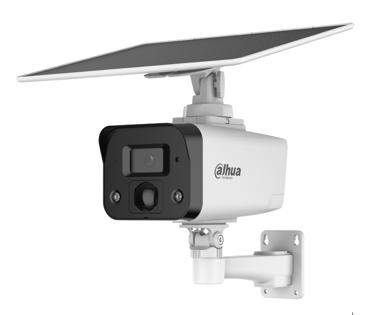 [DH-IPC-HFW2441DG-4G-SP-B-MAX] Dahua | Bullet Kamera 4MP 3.6mm Smart Dual Light 4G Solar