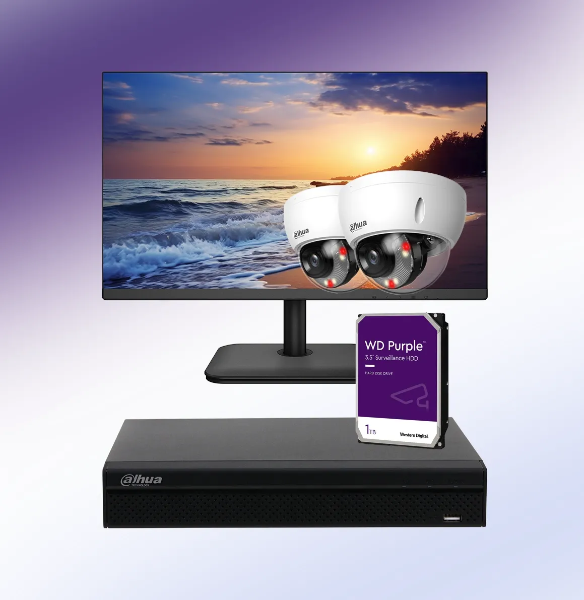 Startpakke kameraovervåking 4ch