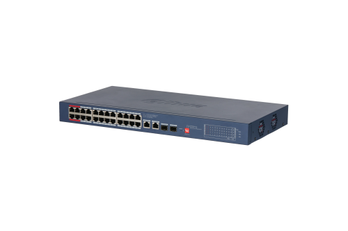 Switch | Dahua 28-Port Cloud Managed Desktop Gigabit Switch with 24-Port PoE
