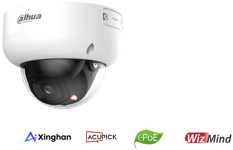 Dahua | Dome Kamera 4MP 3.6mm IR WizMind AI Xinghan