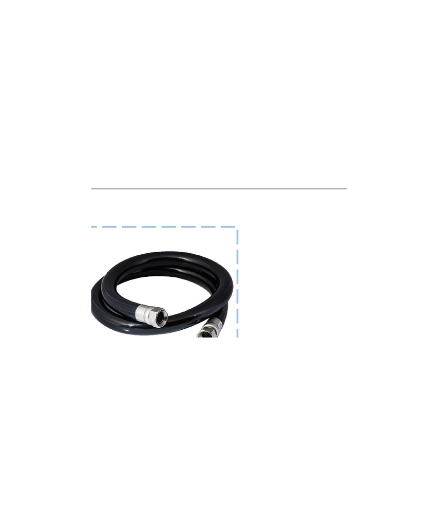 [KDR-1500] Ex-proof flexible conduit with SS316L connectors, 1.5 m