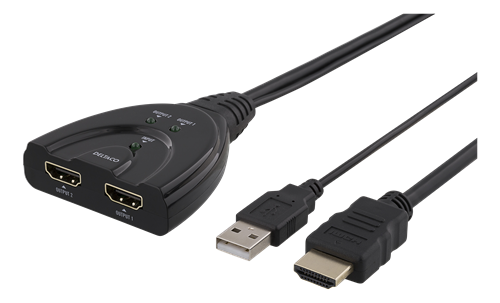 [HDMI-214F] Kompakt HDMI splitter for 2 skjermer