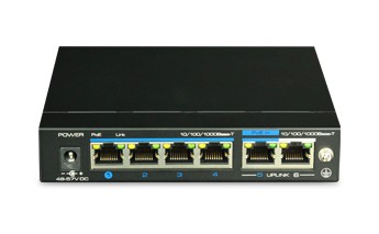 [UTP3-GSW04-TPD60] Switch | UTEPO 4 Ports Full Gigabit PoE Switch