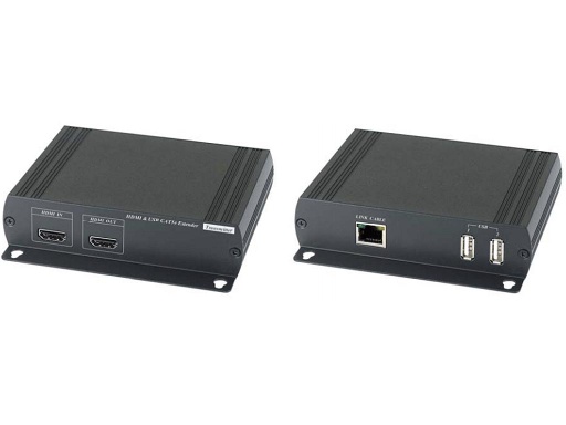 [HKM01E-2] Extender | HDMI + USB over Cat5 Extender 1080p 120meter