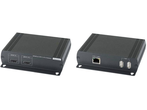 [HKM01E-2] HDMI + USB over Cat5 Extender 1080p 120meter
