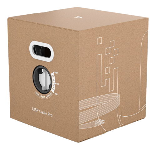 [UBI-UISP-Cable-Pro] UISP Cable Pro, Bulk cable, 305 m, 6 mm, STP, CAT 5e, outdoor, solid, black