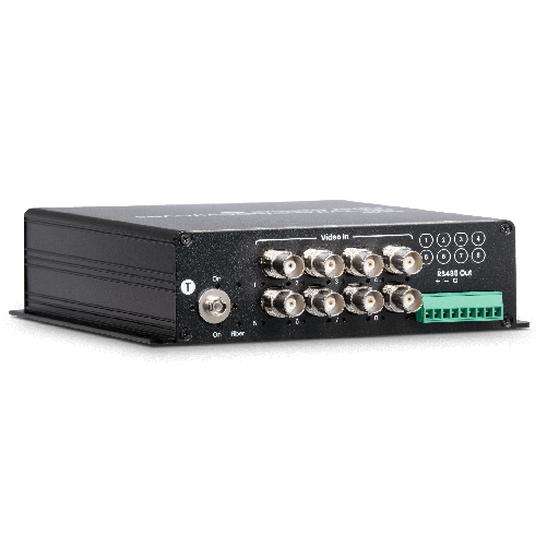 [HD401F8-5M] Extender | 8 Kanal Fiber Extender HD-TVI/AHD/HDCVI/CVBS + RS485