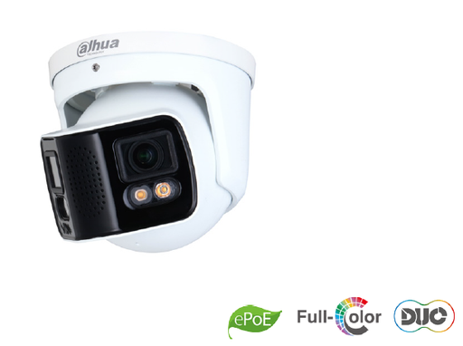 [IPC-PDW5849-A180-E2-ASTE] 2×4MP Full-Color Dual-Lens Splicing WizMind Network Camera