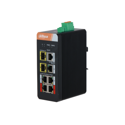 [IS4207-4GT-120] Switch | Dahua 7-Port Gigabit Industrial Switch with 4-Port Gigabit PoE (Managed)