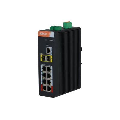 [DH-PFS4210-8GT-DP-V2] Switch | Dahua 10-Port Managed Industrial Gigabit Switch with 8-Port PoE