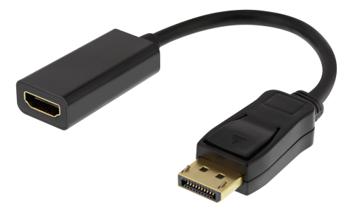 [DP-HDMI43] Displayport ma - HDMI fe adapter, DP++, 3840x2160 60Hz, black
