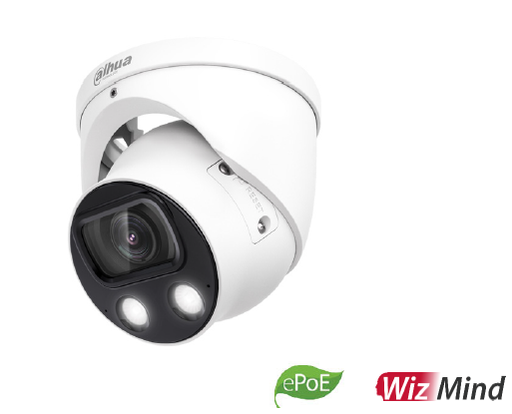 [IPC-HDW5849H-ASE-LED-0280B] Dahua | Eyeball 8MP 2.8mm Full-color IR WizMind AI