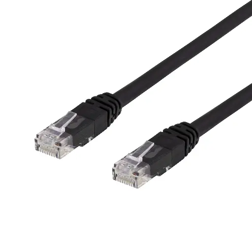 [TP-61S] U/UTP Cat6 patchkabel, LSZH, 1m, svart